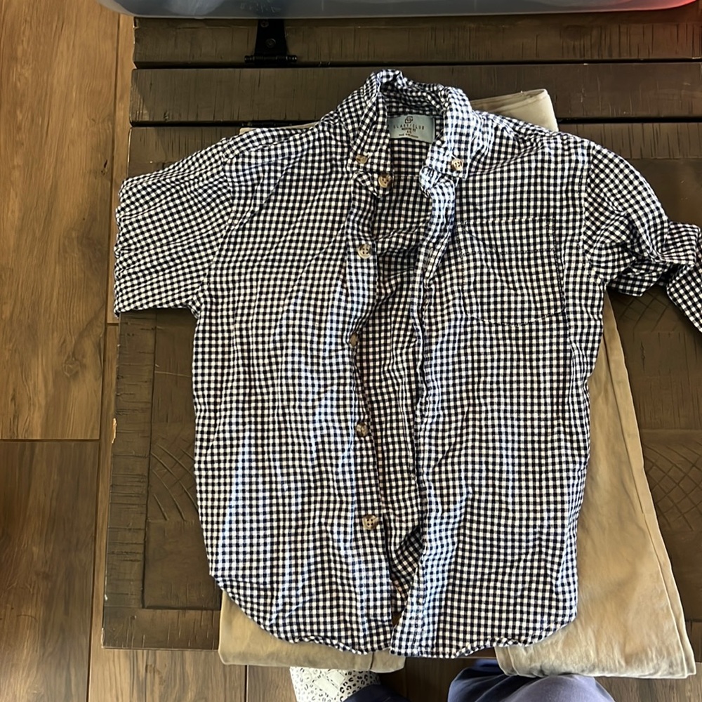 Class club trouser and button down set for boys